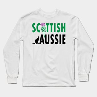 Scottish Aussie (for light backgrounds) Long Sleeve T-Shirt